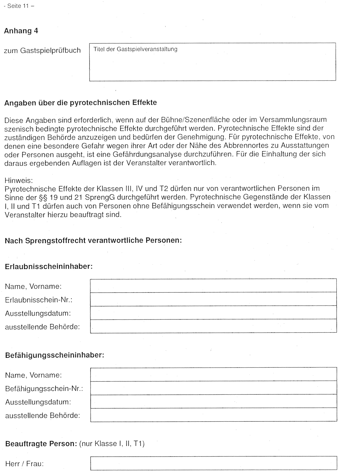 Gastspielprüfbuch Seite 11