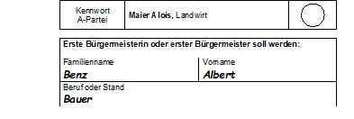 Stimmzettel