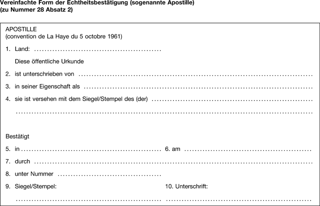 Vordruck Nummer 3a